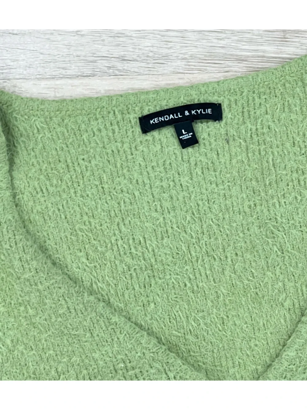 Kendall & Kylie Lime Green Short Sleeve Cropped Cardigan